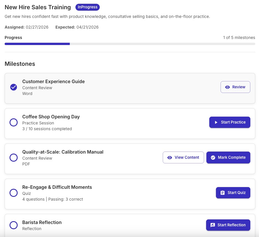 Humaloom AI personalizes content for each skill gap/employee